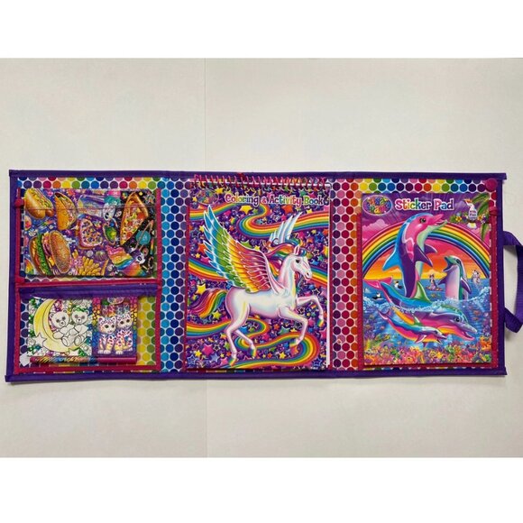 Lisa Frank Folder with Coloring Book Stickers Puzzles 2016 - Picture 2 of 12